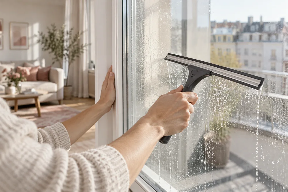 Fensterreinigung – illustrative Darstellung